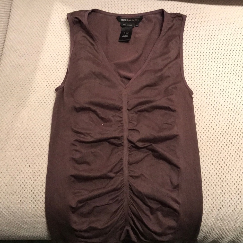 Bcbg max azria brown stretch tank